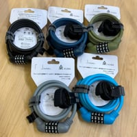 《５カラー》kuhaku 桑（クワ）長さ1800mmのダイヤル式ロック/ワイヤー錠・地球ロック