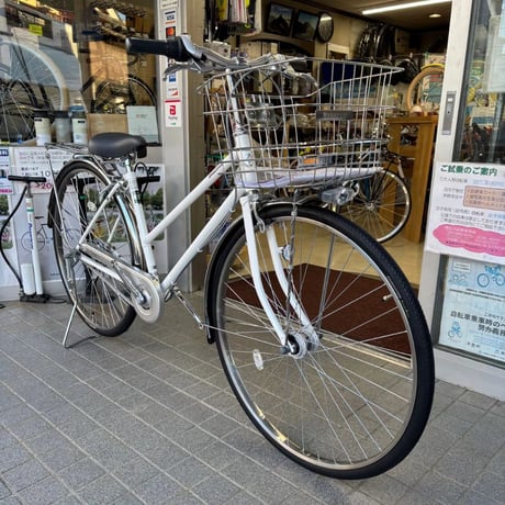 【実店舗受取専用】ブリヂストン BRIDGESTONE エグゼシティ S型フレーム EX73S4 27インチ 内装3段変速 ピュアホワイト