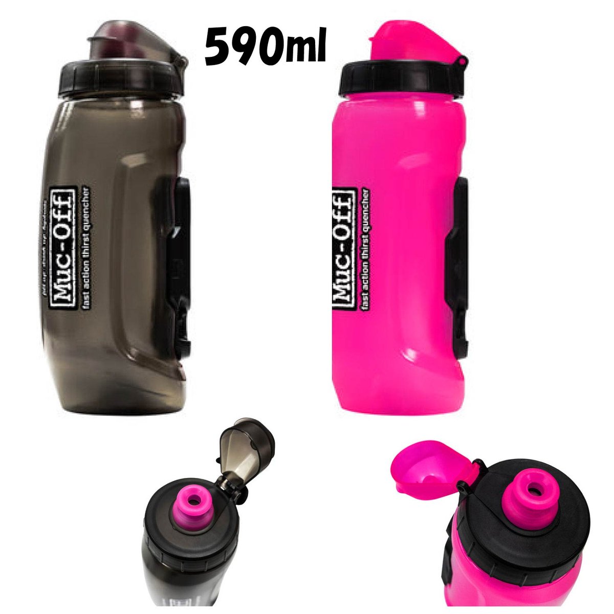 FIDLOCK Muc Off ウォーターボトル 数量限定品 Muc-Off x Fidlock Twist Bottle 590ml - Pink + Bike Base | Muc-Off UK