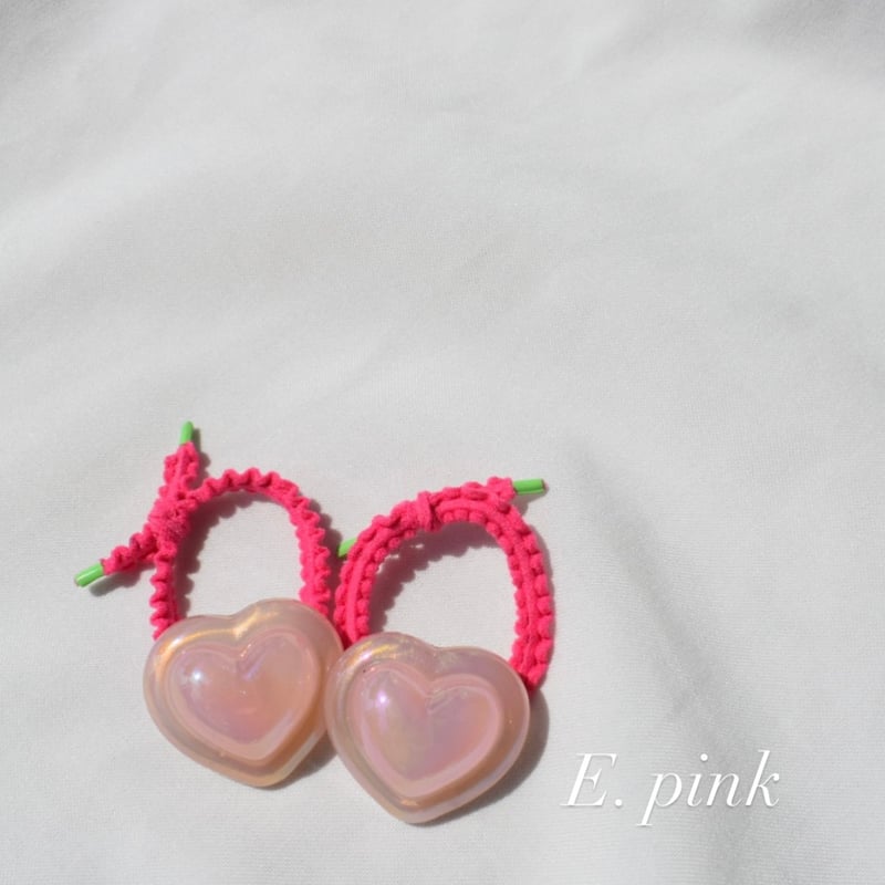 pukuri heart hair gom ( twin set ) | ma_ya.mine
