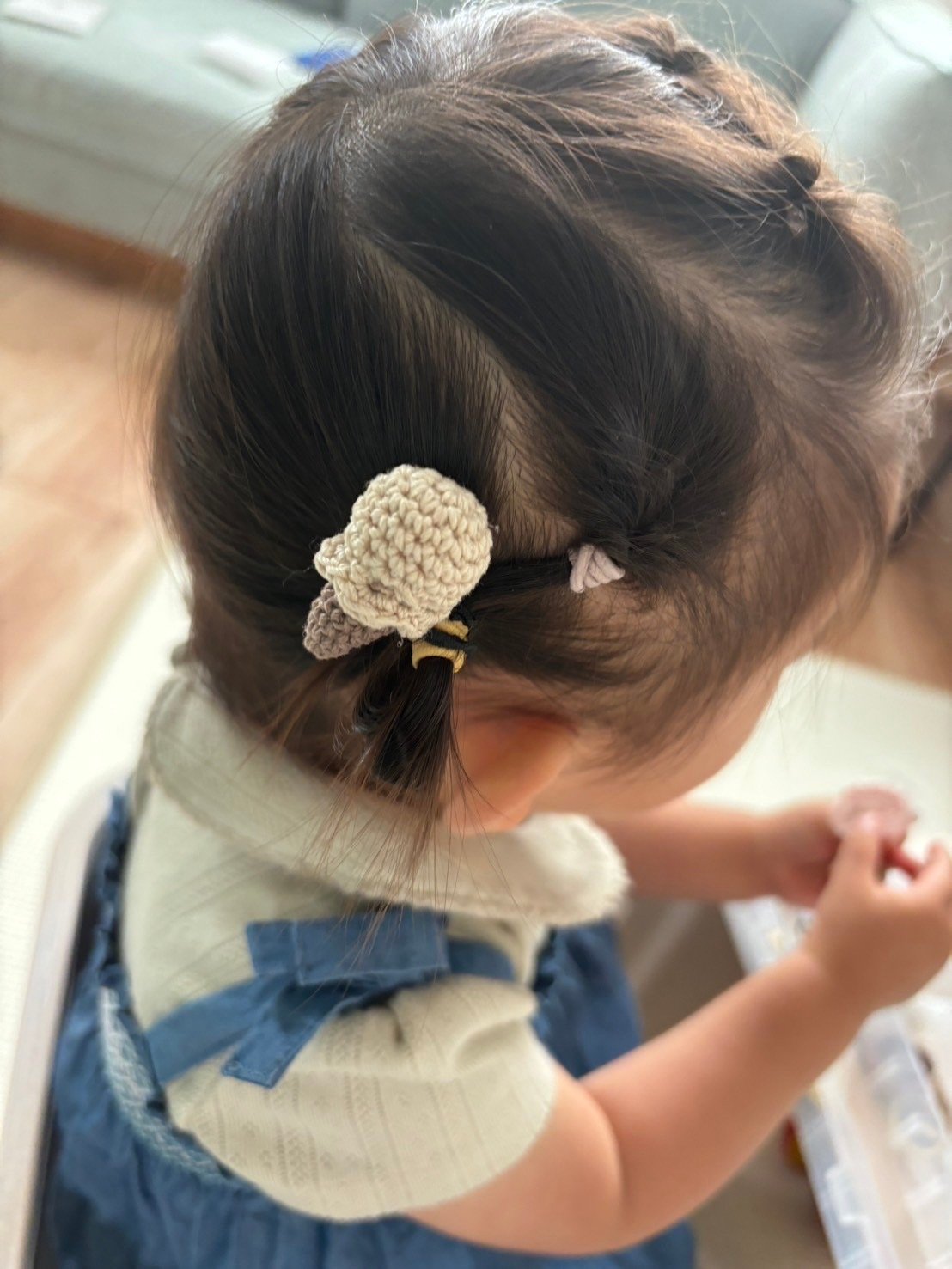 かぎ編み アイスクリーム ヘアゴム(twin set) | ma_ya.mine