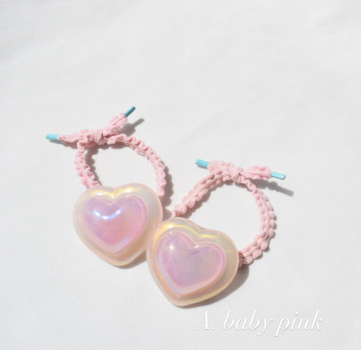 pukuri heart hair gom ( twin set ) | ma_ya.mine