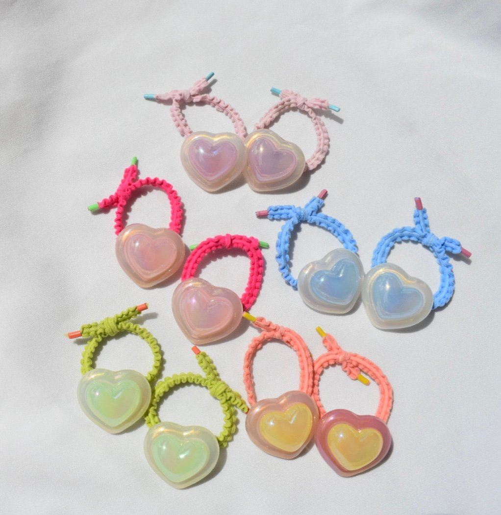 pukuri heart hair gom ( twin set ) | ma_ya.mine