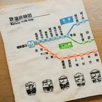 路線図フェイスタオル