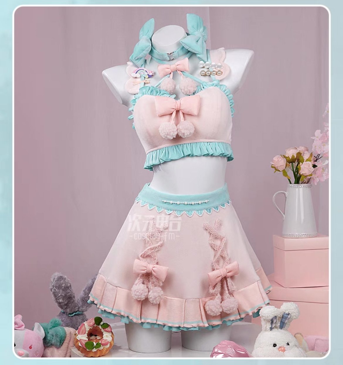 次元電台 初音ミク サンリオ コスプレ衣装 | CosLoli
