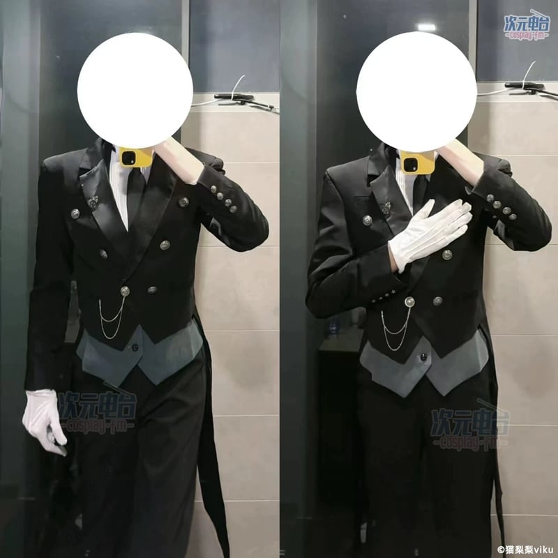 次元電台 黒執事 セバスチャン コスプレ衣装 ウィッグ・靴追加可 次元電台 黒執事 セバスチャン コスプレ衣装 ウィッグ・靴追加可