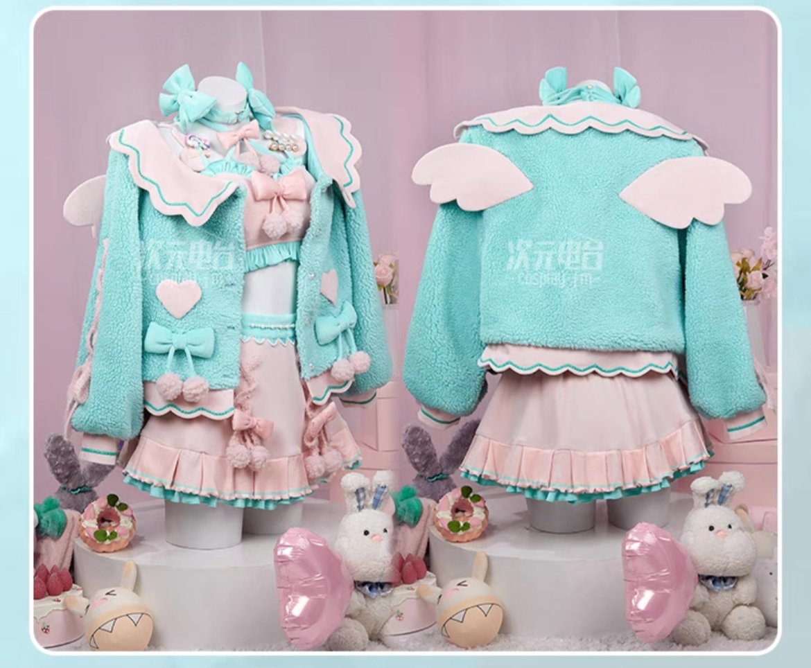 次元電台初音ミクxサンリオファミマコラボコスプレ衣装