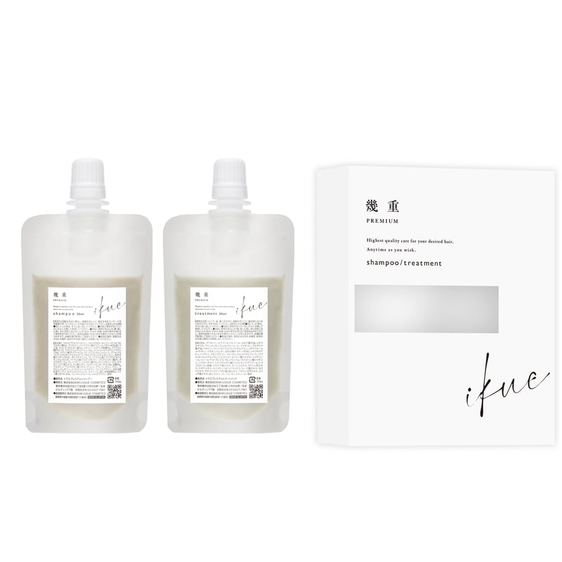 ikue 幾重 プレミアムシャンプー・トリートメントセット 500ml 幾重 プレミアム シャンプー＆トリートメント 50ml トラベルセット