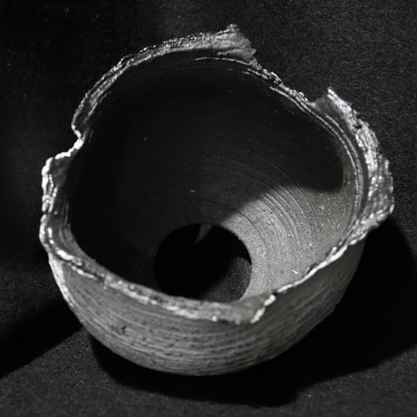 備前焼鉢L　銀彩　YCWL-1