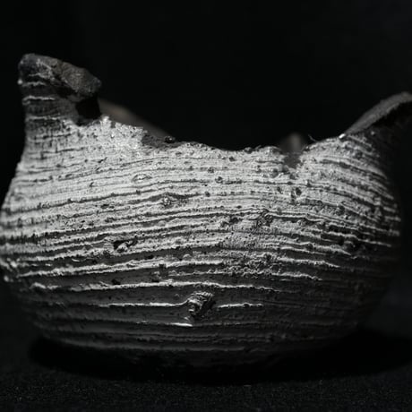 備前焼鉢S　銀彩　YCWS-1