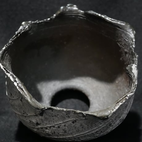 備前焼鉢L　銀彩　YCWL-2