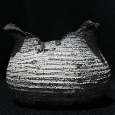 備前焼鉢S　銀彩　YCWS-3