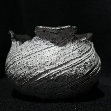 備前焼鉢S　銀彩　YCWS-2
