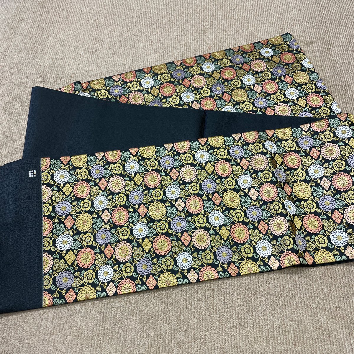 上品な織を締める　洛陽織物の袋帯 新品 西陣織 56 洛陽織物 能衣菊詰 袋帯 | とみや呉服店