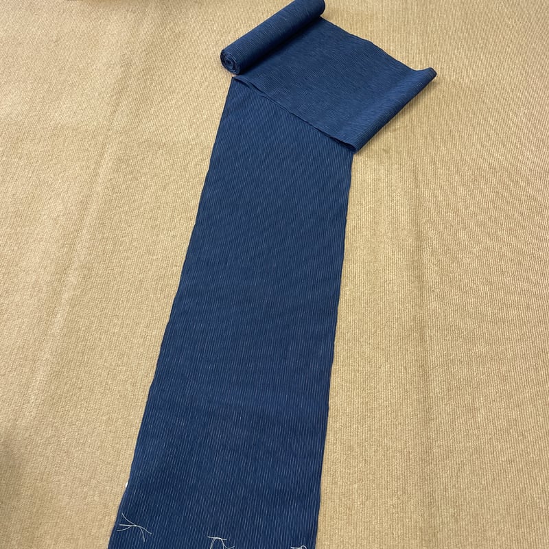 新品 反物 近江ちぢみ 綿麻 夏着物 紺地 縞 | とみや呉服店 新品 反物 近江ちぢみ 綿麻 夏着物 紺地 縞 | とみや呉服店