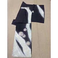 新品 博多織 紋袋帯 献上草華紋 本藍染 正絹 筑前織物 | とみや呉服店