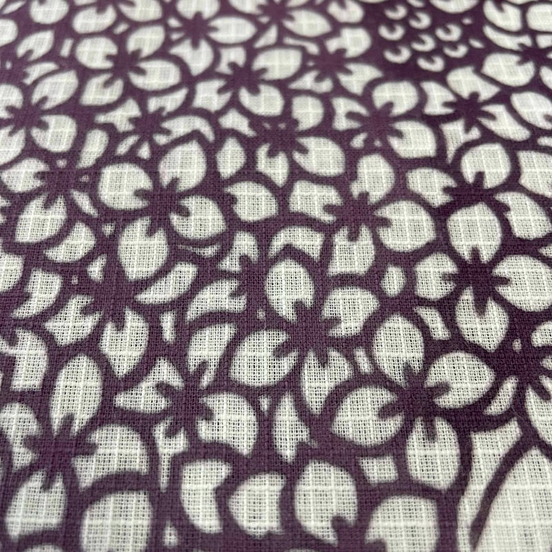 新品 源氏物語 おしゃれゆかた 浴衣 紅梅 綿 本染 注染 | とみや