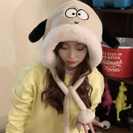 冬 新作 厚手 かわいい 合わせやすい 耳あて ライフォン帽