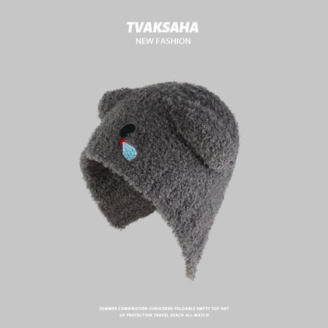かわいい コアラ 耳あて 顔を引き立てる 小さい フリース プルオーバーハット