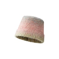 【合わせやすいデザイン】グラデーションストライプのカシミヤ毛糸帽子で秋冬ファッションを楽しもう！