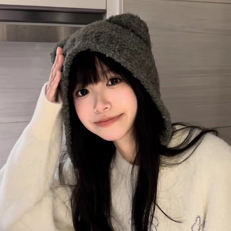 日本風 かわいい ソフトでかわいい 秋冬 大きなヘッドバンド 合わせやすい