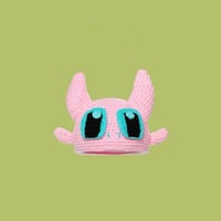 ファンヤシャ かわいい 耳を保護する フード帽  ニット