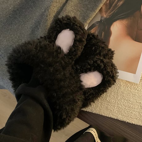 韓国 かわいい ファー うさぎの耳 耳を保護 顔が小さく見える 頭を包む帽子