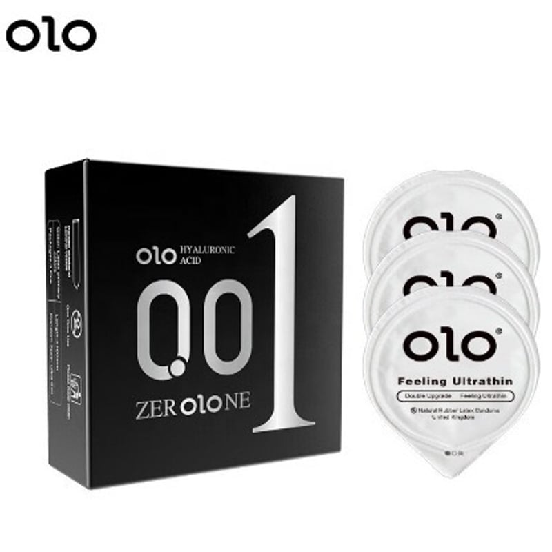 OLO最新激薄コンドーム 0.01ミニ黒セット 水滴蓋パッケージ コラーゲン