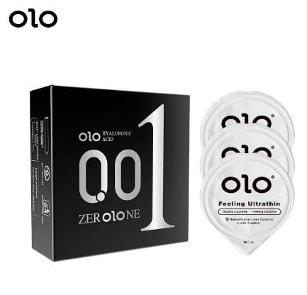 OLOコンドーム0.01mm 250個 OLO最新激薄コンドーム 0.01ミニ黒セット 水滴蓋パッケージ コラーゲン