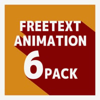 【AfterEffectsプリセット】無料!! テキストアニメーション 6個パック