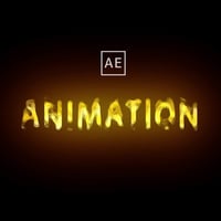 【AEPデータ】炎で出現/消失するテキストアニメーション