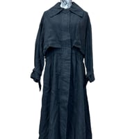 麻100ジップワンピース