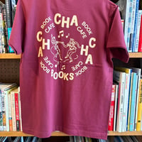 CHA CHA CHA BOOKS T-SHIRT(Burgundy)
