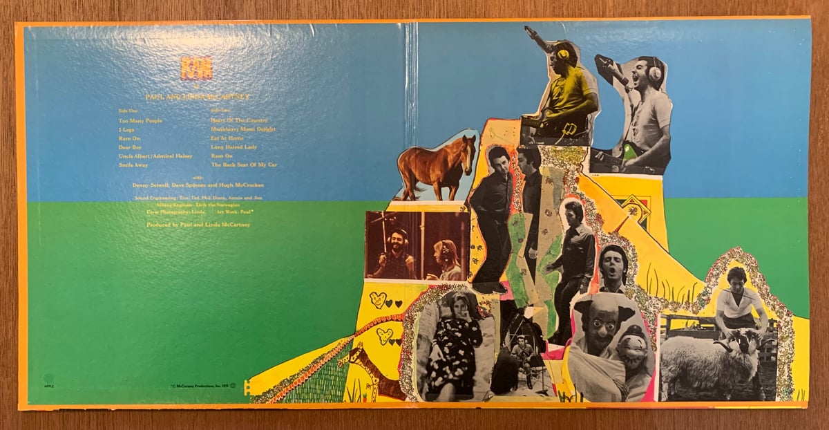 Paul & Linda McCartney / Ram (LP/Used) | Cha Ch Paul & Linda McCartney / Ram (LP/Used) | Cha Ch