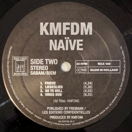 KMFDM - Naïve (LP/Used)