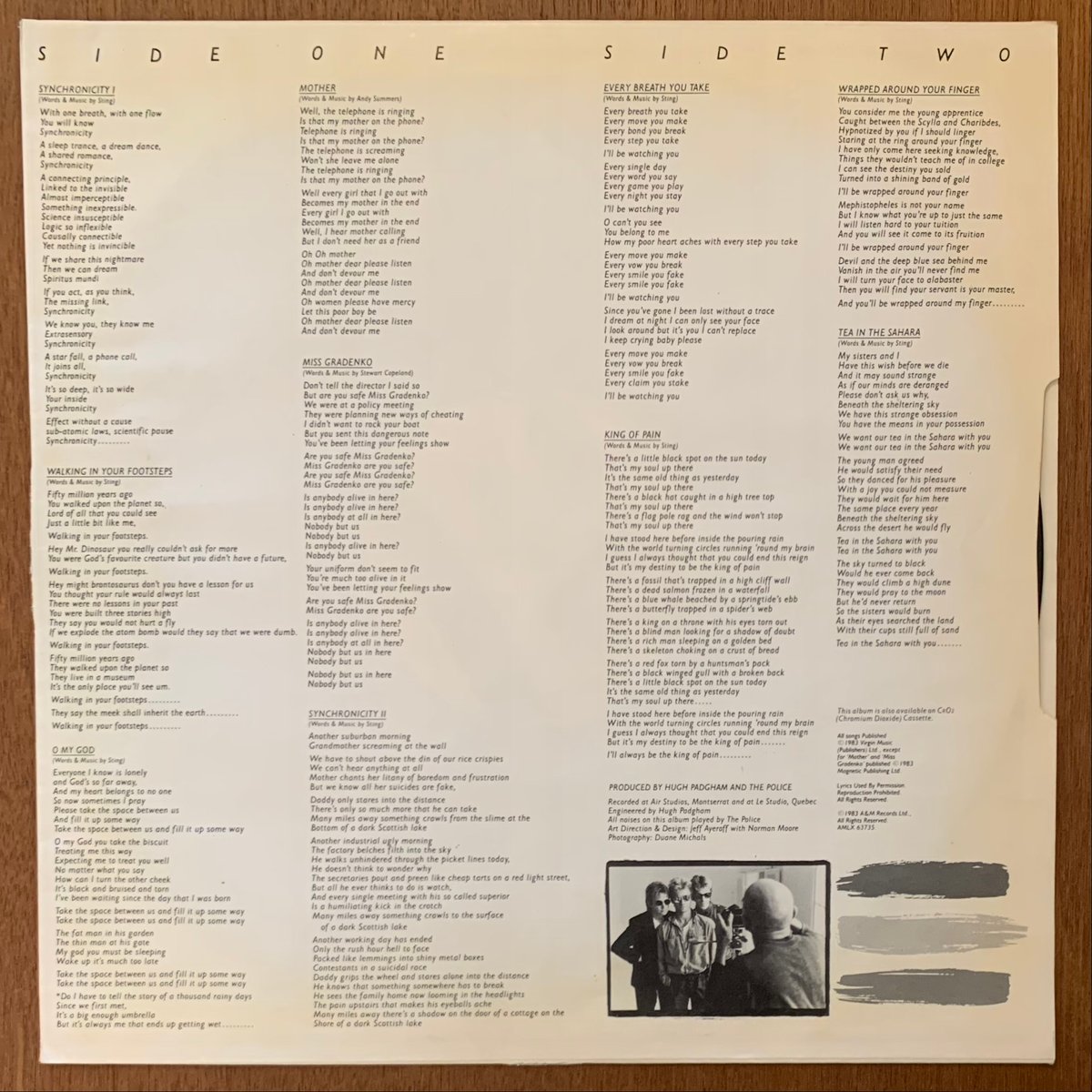 The Police - Synchronicity (LP/Used) | Cha Cha