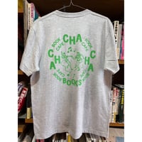 CHA CHA CHA BOOKS T-SHIRT(アッシュ/ライトグリーン)