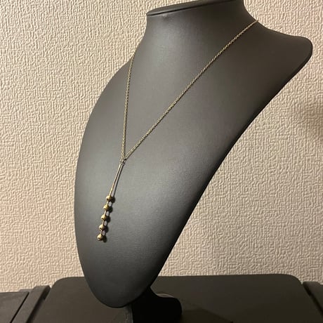 042.サージカルステンレス 18Kゴールドメッキ ネックレス（金属アレルギー対応）