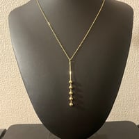 042.サージカルステンレス 18Kゴールドメッキ ネックレス（金属アレルギー対応）