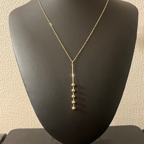 042.サージカルステンレス 18Kゴールドメッキ ネックレス（金属アレルギー対応）