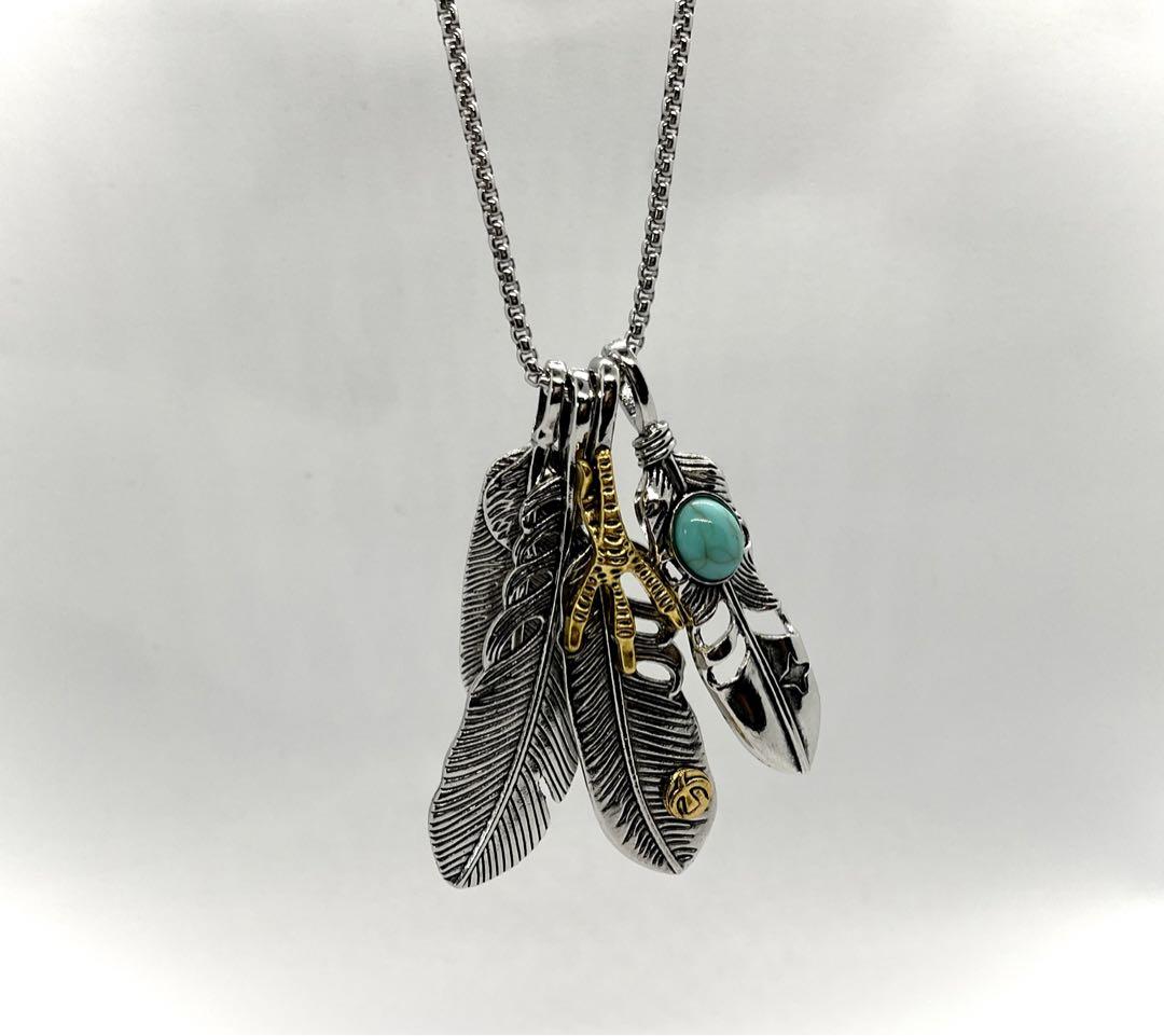 羽根モチーフ ネックレスパーツセット Amazon | [Dawn Art] 神セット フェザーネックレス シルバー