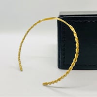 010.真鍮 2mm ツイストバングル レディース・メンズB