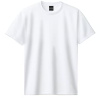 スポーツドライTシャツ ホワイト(アダルト・キッズ)　[T01]【LAXIZ】