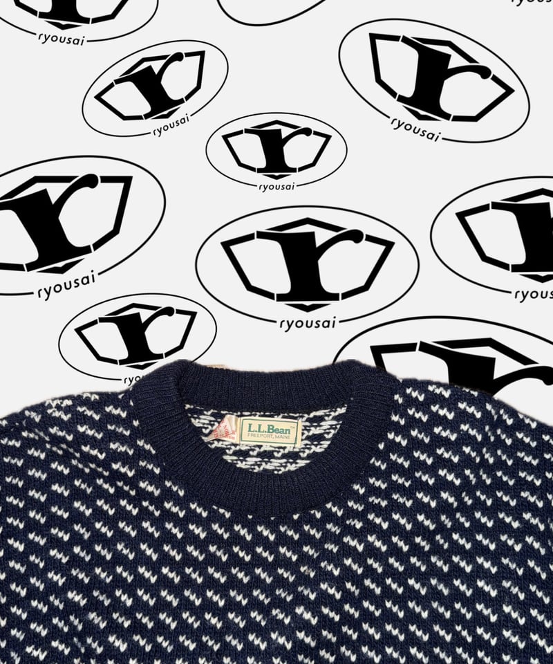 80s L.LBean Birds Eye Sweater | ryousai