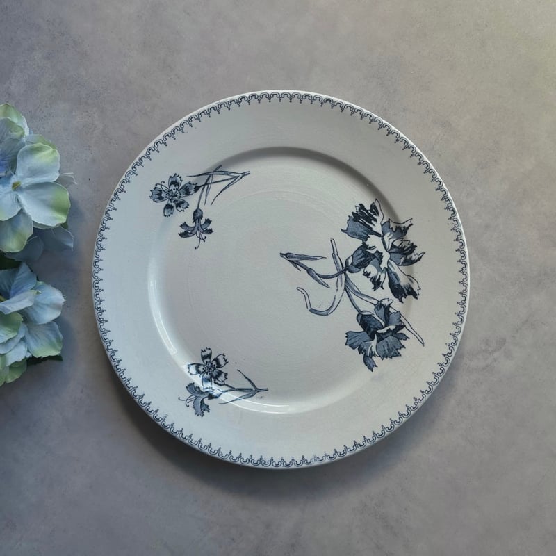 U&C SARREGUEMINES 平皿 Bouquets d'oeillets | UZI