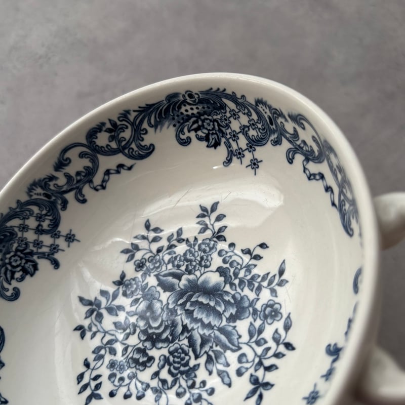 【ドイツアンティーク】Villeroy & Boch スープ皿1930年前後 ビレロイ＆ボッホの牧歌的なスープ皿