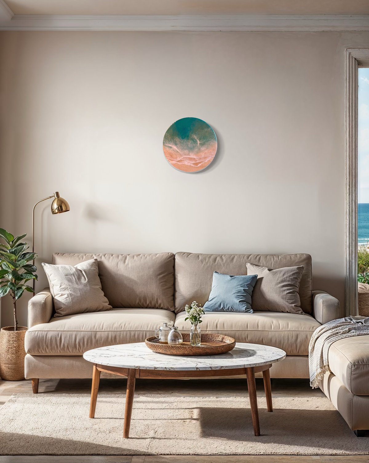 海レジンアート 丸40サイズ (40cm) | Mura Living