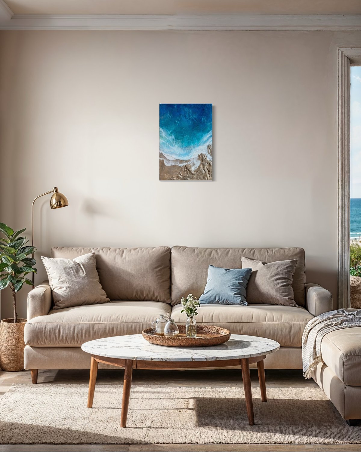 海レジンアート Bサイズ (60cm×42cm) | Mura Living