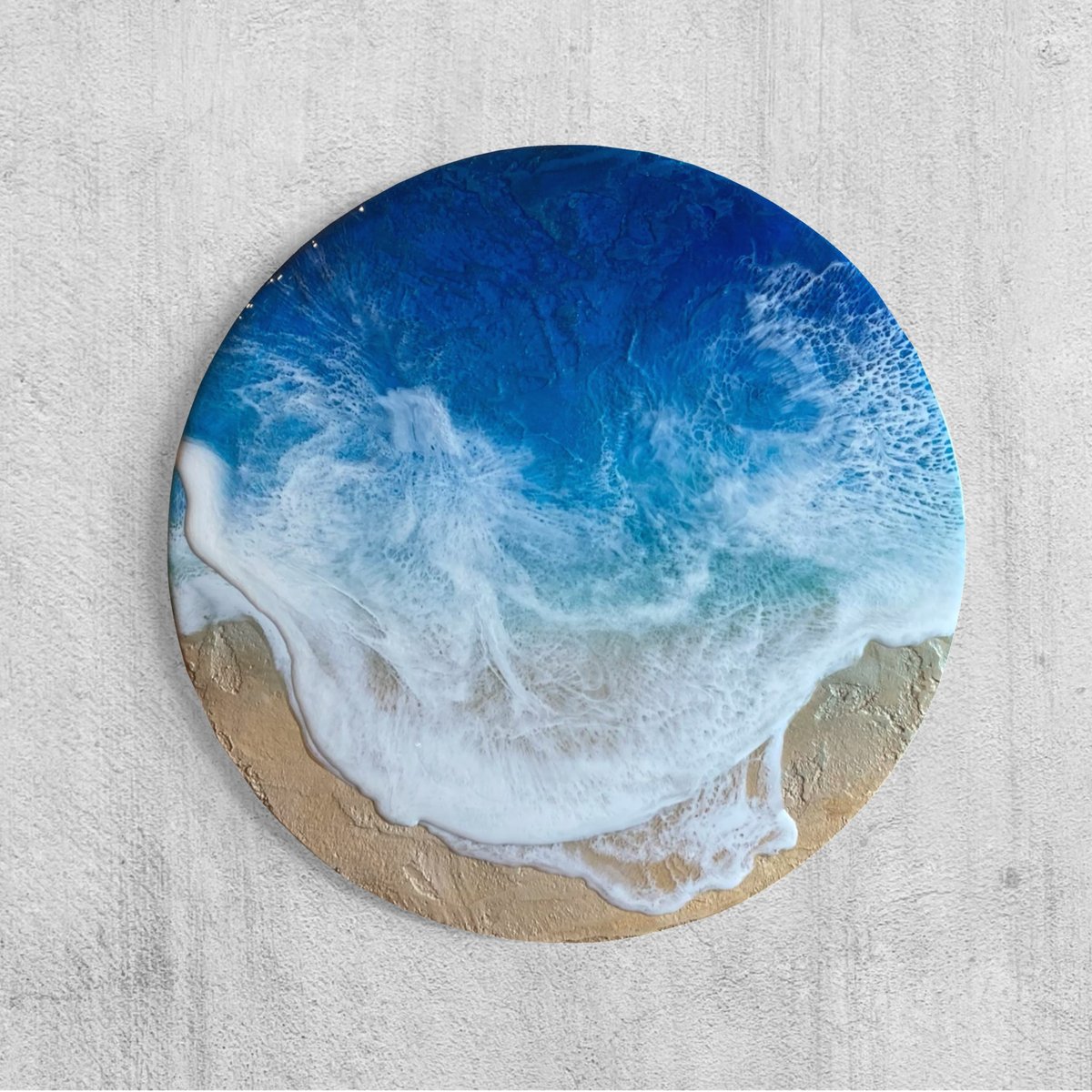 【レジンアート】波紋アート／18cm × 26cm／枠なし 25631ed34054cacf87aa47703d079f