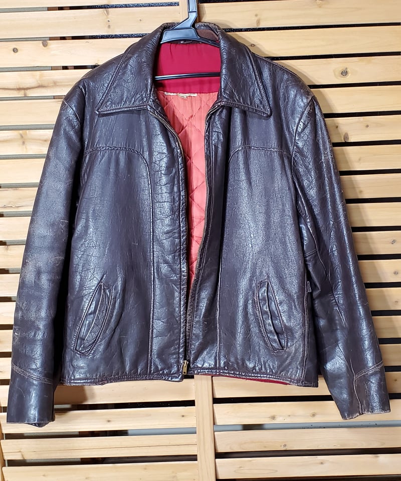 その他ブランド / FRONT QUARTERS/GENUINE horsehide/レザージャケット/A-2/50s/馬革// ◇50～70s ヴィンテージ！ GENUINE FRONT QUARTER HORSEHIDE